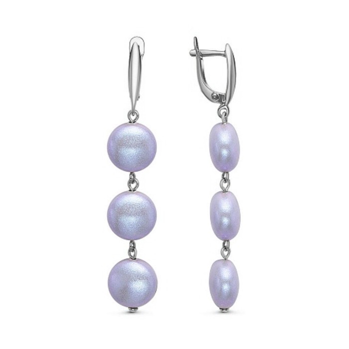 Серьги "Жемчуг" драже, посеребрение, цвет сиреневый
Серьги "Жемчуг" драже, посеребрение, цвет сиреневый