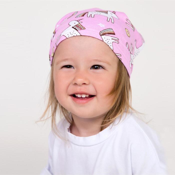 Косынка для девочки, цвет розовый/единороги, размер 54-58
Косынка для девочки, цвет розовый/единороги, размер 54-58