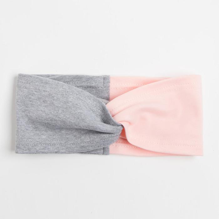Повязка на голову, цвет пудра/серый, размер 54-58
Повязка на голову, цвет пудра/серый, размер 54-58