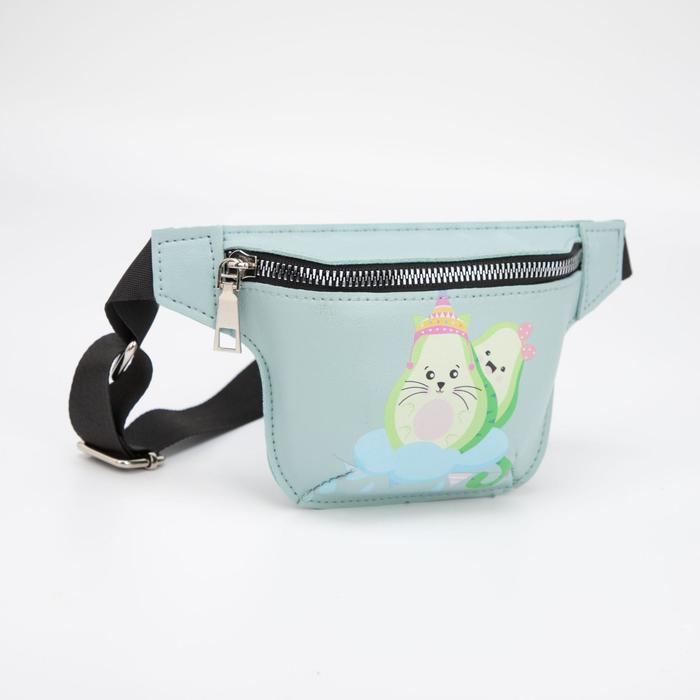 Сумка поясная, отдел на молнии, цвет голубой, «Авокадо»
Сумка поясная, отдел на молнии, цвет голубой, «Авокадо»