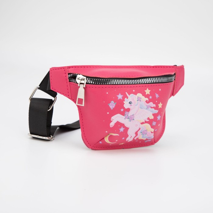 Сумка поясная на молнии, цвет малиновый
Сумка поясная на молнии, цвет малиновый