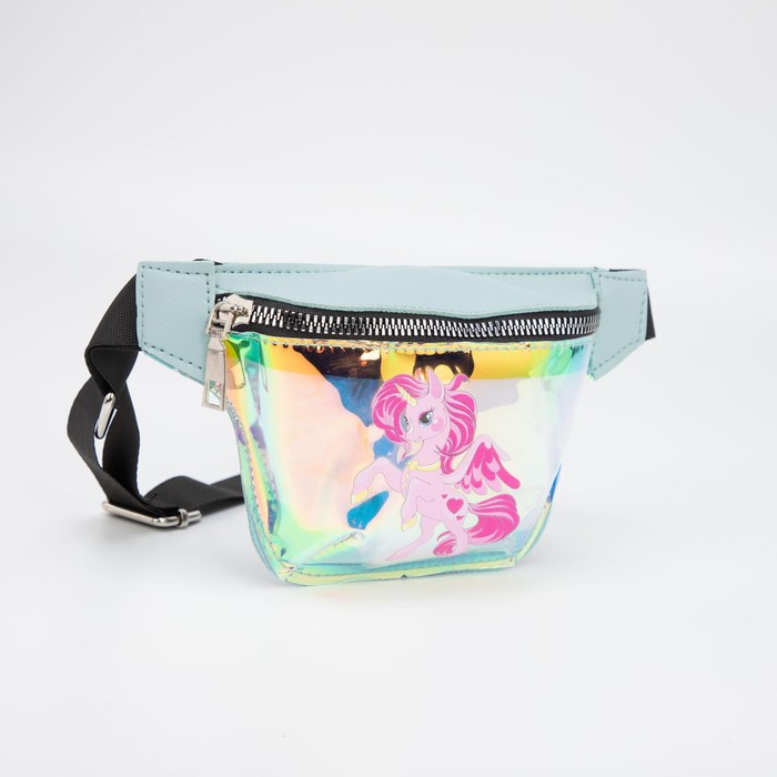 Сумка поясная на молнии, цвет голубой 
Сумка поясная на молнии, цвет голубой