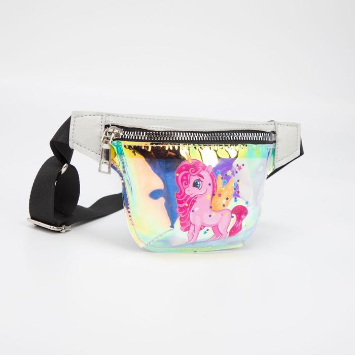 Сумка поясная на молнии, цвет серебристый
Сумка поясная на молнии, цвет серебристый