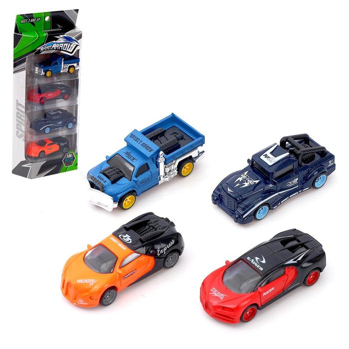 Набор металлических машин Hot Car, 4 штуки, МИКС
Набор металлических машин Hot Car, 4 штуки, МИКС