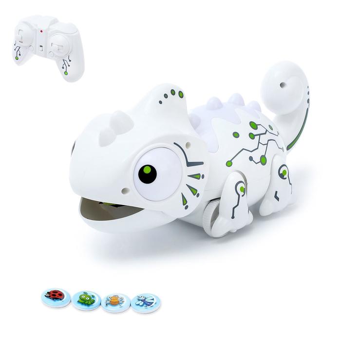 Робот радиоуправляемый «Хамелеон», световые и звуковые эффекты, работает от батареек
Робот радиоуправляемый «Хамелеон», световые и звуковые эффекты, работает от батареек