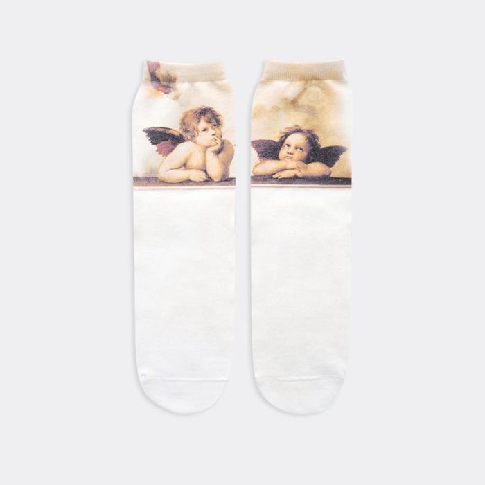 Носки женские, цвет белый/ангелы, размер 25
Носки женские, цвет белый/ангелы, размер 25