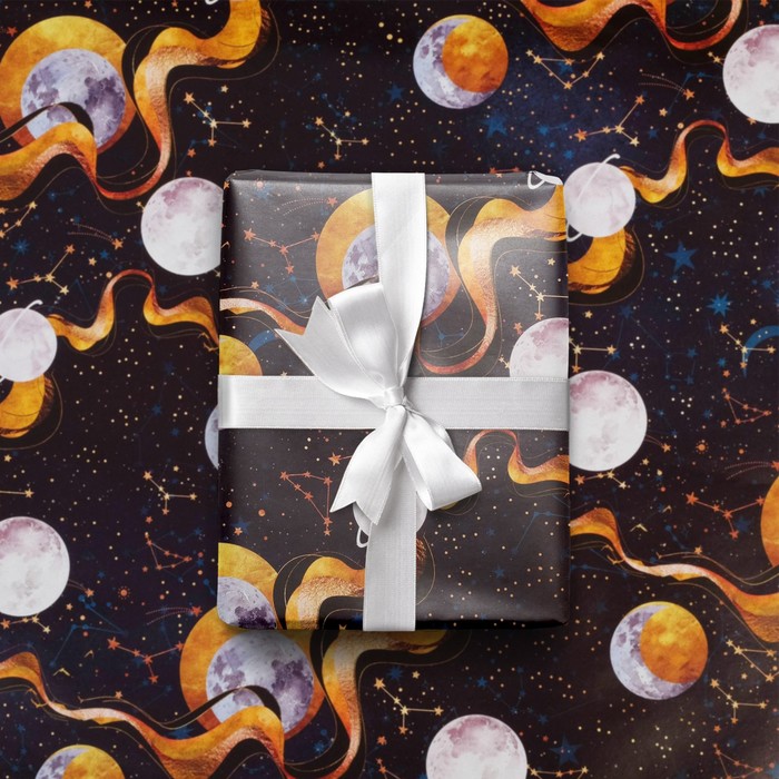 Бумага упаковочная глянцевая «Космическая», 70 × 100 см
Бумага упаковочная глянцевая «Космическая», 70 × 100 см