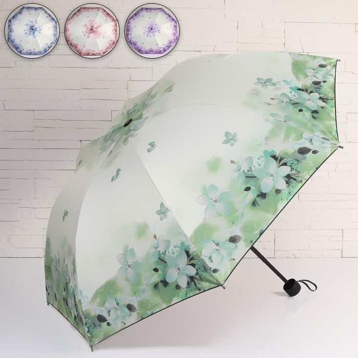 Зонт механический «Рай», 4 сложения, 8 спиц, R = 47 см, цвет МИКС
Зонт механический «Рай», 4 сложения, 8 спиц, R = 47 см, цвет МИКС