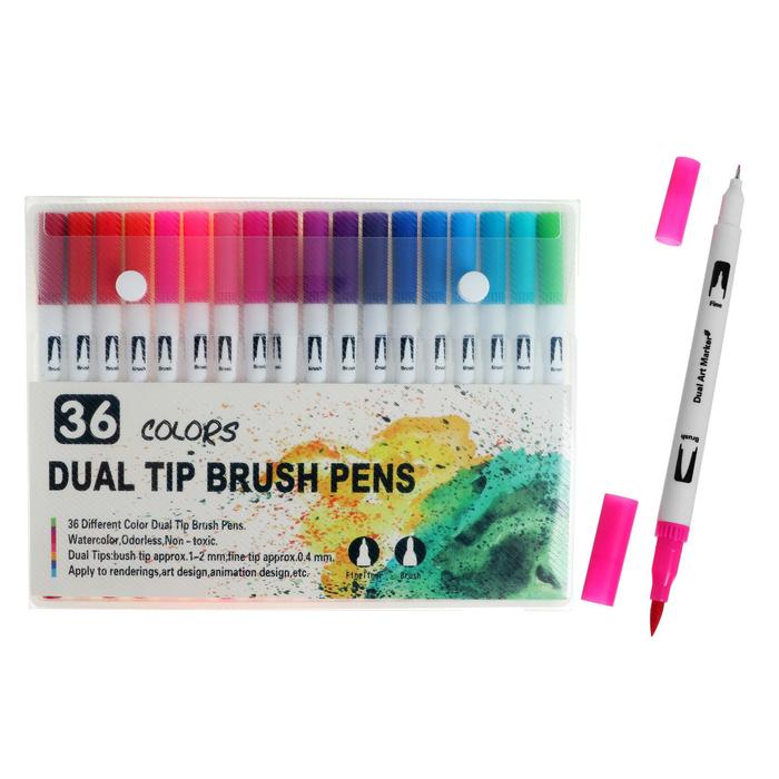 Набор профессиональных маркеров, 36 штук/36 цветов, двусторонний
Набор профессиональных маркеров, 36 штук/36 цветов, двусторонний