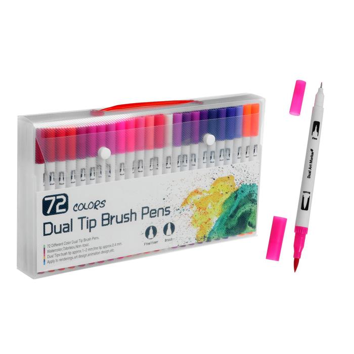 Набор профессиональных маркеров, 72 штуки/72 цвета, двусторонний
Набор профессиональных маркеров, 72 штуки/72 цвета, двусторонний