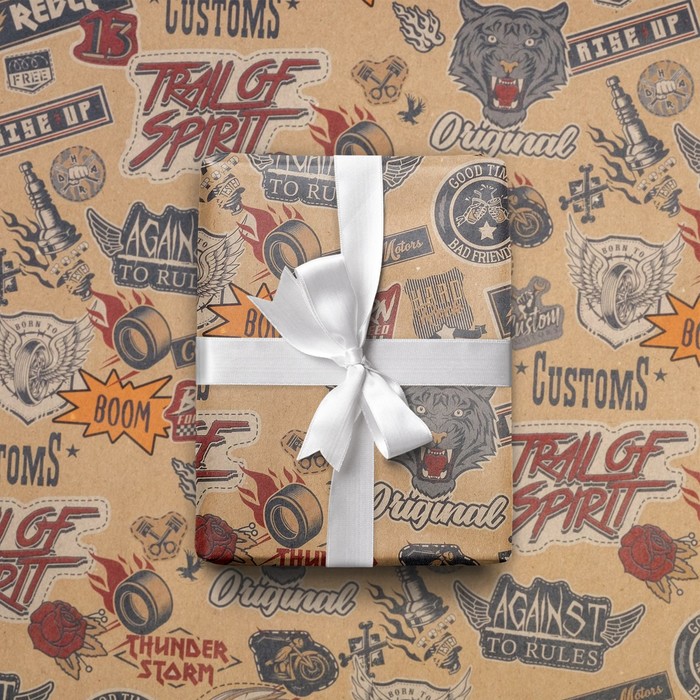 Бумага упаковочная крафтовая «Нашивки», 50 × 70 см
Бумага упаковочная крафтовая «Нашивки», 50 × 70 см