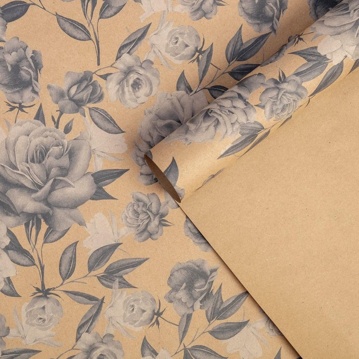 Бумага упаковочная крафтовая «Цветочная», 50 × 70 см
Бумага упаковочная крафтовая «Цветочная», 50 × 70 см