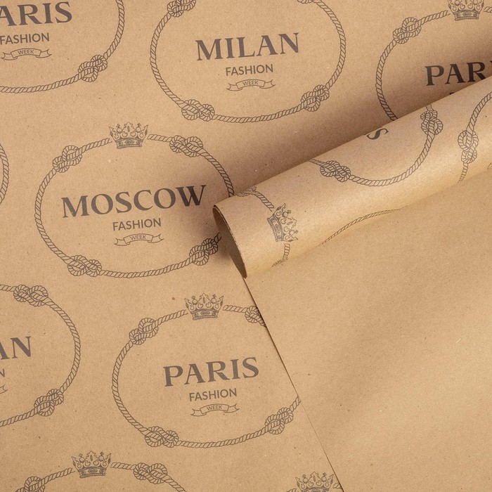 Бумага упаковочная крафтовая «Города», 50 × 70 см
Бумага упаковочная крафтовая «Города», 50 × 70 см