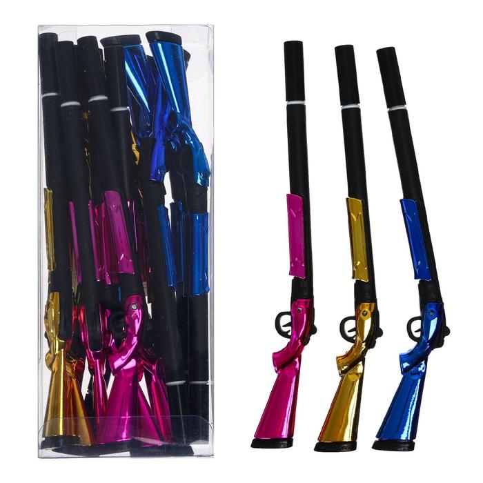 Ручка гелевая-прикол МИКС Ружье металлик
Ручка гелевая-прикол МИКС Ружье металлик