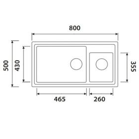 Мойка кухонная из камня KAISER KG2M-8050-S, врезная, двойная, 880х580х270 мм, цвет песочный 700260
Мойка кухонная из камня KAISER KG2M-8050-S, врезная, двойная, 880х580х270 мм, цвет песочный 700260