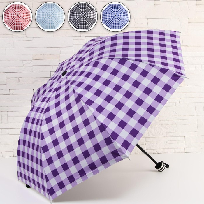 Зонт механический «Клетка», 4 сложения, 8 спиц, R = 47 см, цвет МИКС
Зонт механический «Клетка», 4 сложения, 8 спиц, R = 47 см, цвет МИКС