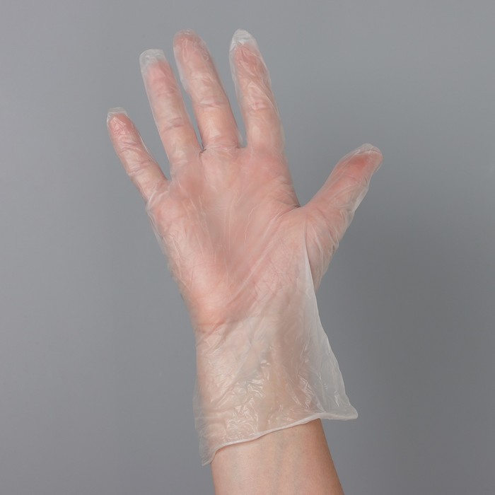 Перчатки виниловые неопудренные нестерильные John Pack, размер L, 100 шт/уп, цвет прозрачный 
Перчатки виниловые неопудренные нестерильные John Pack, размер L, 100 шт/уп, цвет прозрачный