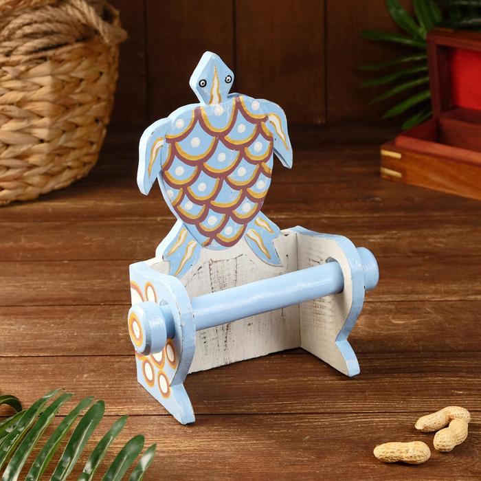 Держатель для туалетной бумаги "Черепашка голубая" дерево 18х10х25
Держатель для туалетной бумаги "Черепашка голубая" дерево 18х10х25