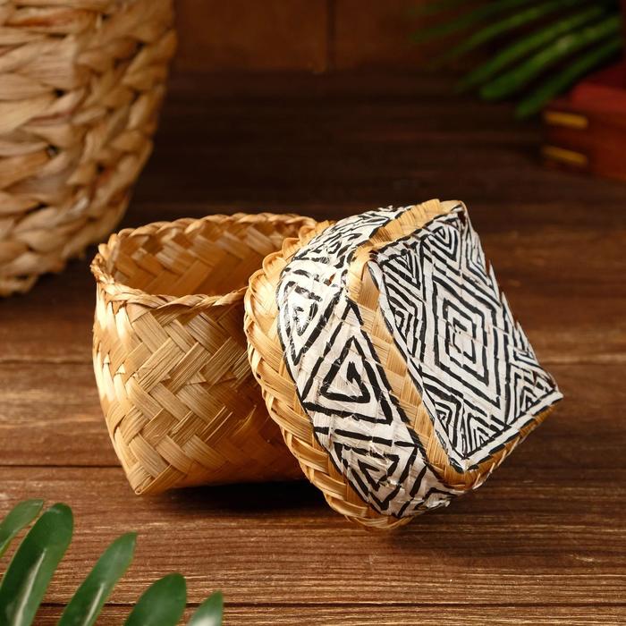 Корзинка бамбуковая "Зебра" 9х9х9 см
Корзинка бамбуковая "Зебра" 9х9х9 см