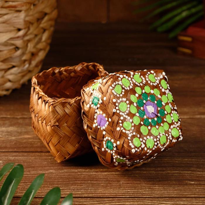 Корзинка бамбуковая "Зелень" 9х9х9 см
Корзинка бамбуковая "Зелень" 9х9х9 см