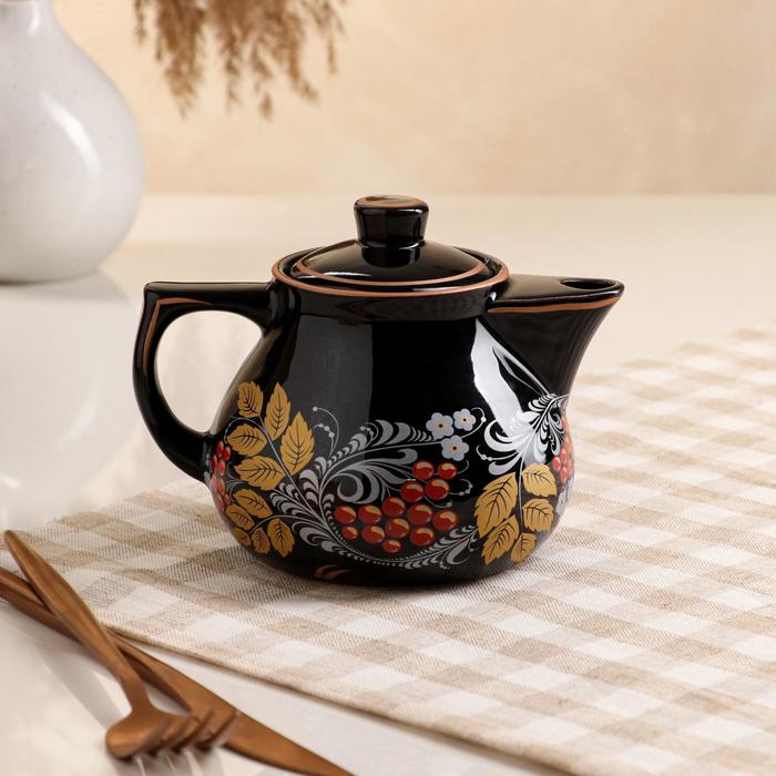 Чайник для заварки "Инжир", чёрный, рябина, 0.45 л
Чайник для заварки "Инжир", чёрный, рябина, 0.45 л