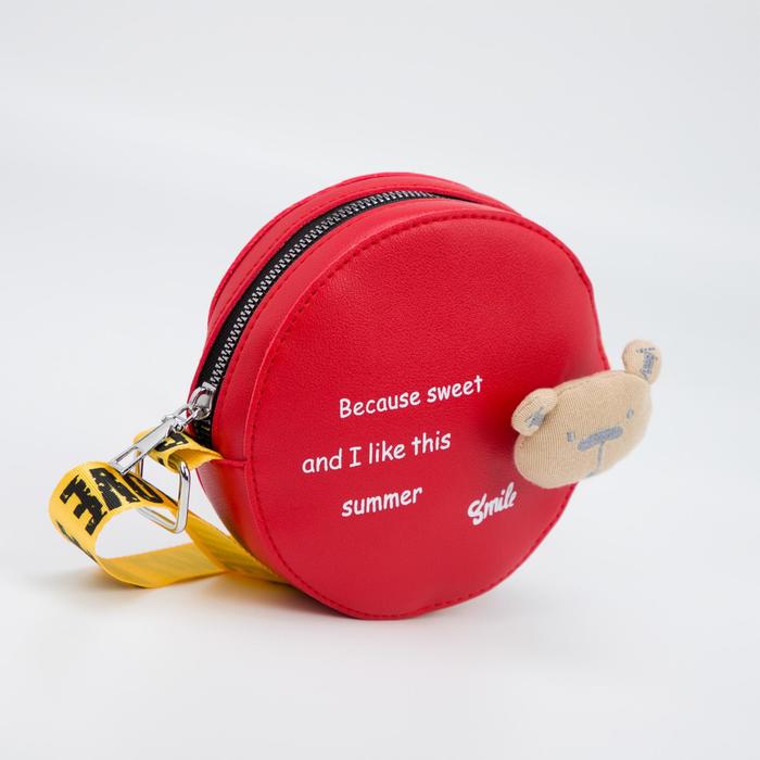 Сумка детская на молнии, цвет красный
Сумка детская на молнии, цвет красный