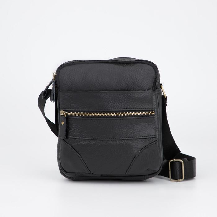 Сумка мужская, 2 отдела на молниях, 3 наружных кармана, длинная стропа, цвет чёрный
Сумка мужская, 2 отдела на молниях, 3 наружных кармана, длинная стропа, цвет чёрный