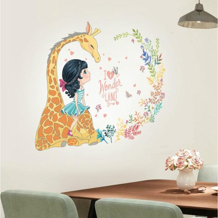 Наклейка пластик интерьерная цветная "Малышка и жираф" 50х70 см
Наклейка пластик интерьерная цветная "Малышка и жираф" 50х70 см