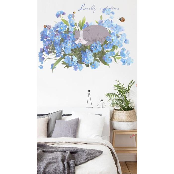 Наклейка пластик интерьерная цветная "Кот в незабудках" 45х60 см
Наклейка пластик интерьерная цветная "Кот в незабудках" 45х60 см