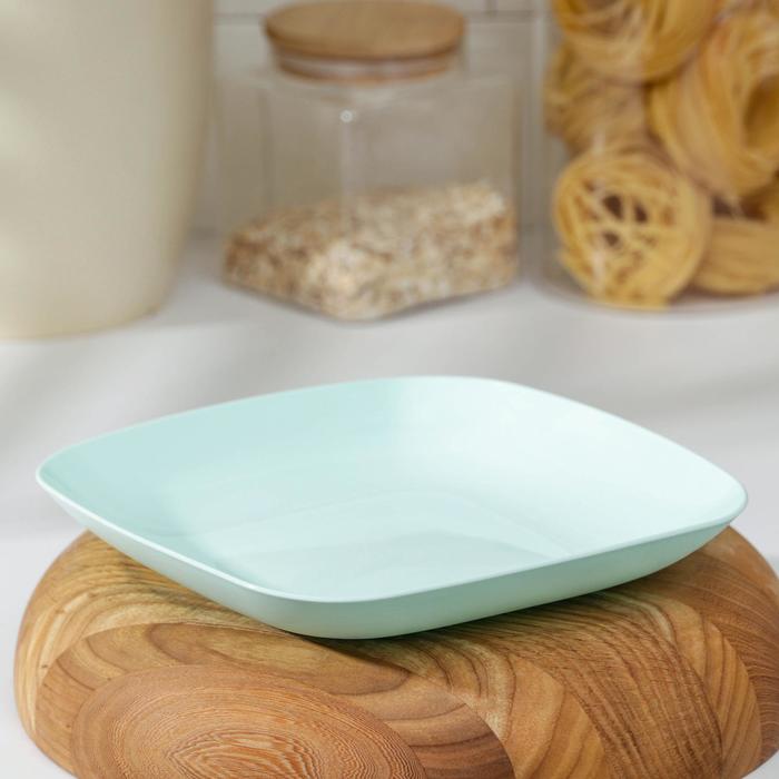 Тарелка, 19×19×2,8 см, цвет бирюзовый
Тарелка, 19×19×2,8 см, цвет бирюзовый