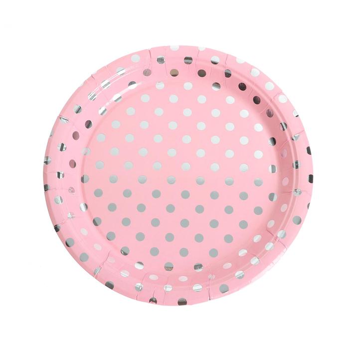 Тарелка бумажная «Горох», набор 6 шт., цвета МИКС 
Тарелка бумажная «Горох», набор 6 шт., цвета МИКС