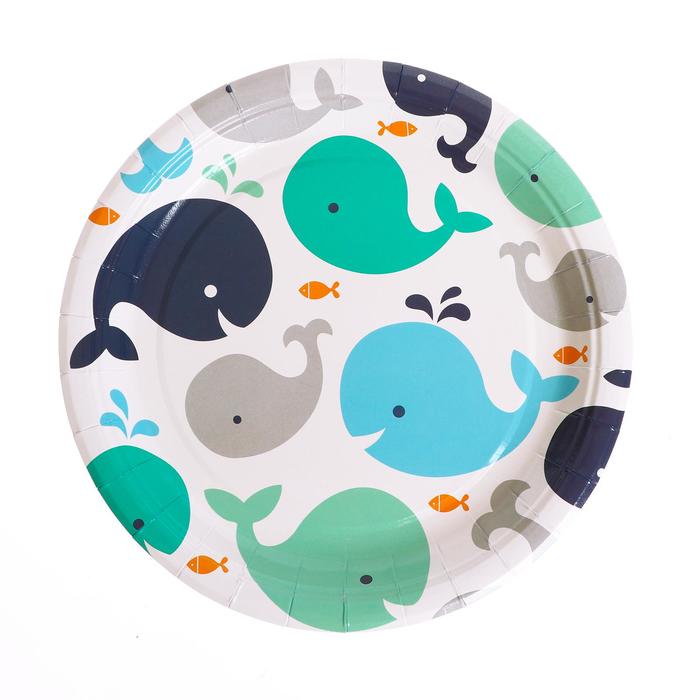 Тарелка бумажная «Киты», набор 10 шт., цвета МИКС
Тарелка бумажная «Киты», набор 10 шт., цвета МИКС