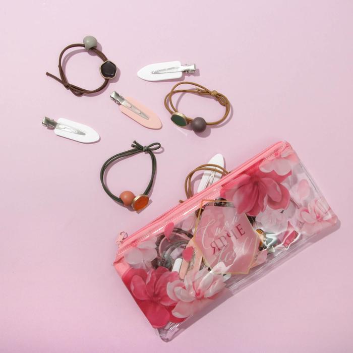 Набор резинок и заколок для волос «Сияй ярче всех», косметичка
Набор резинок и заколок для волос «Сияй ярче всех», косметичка