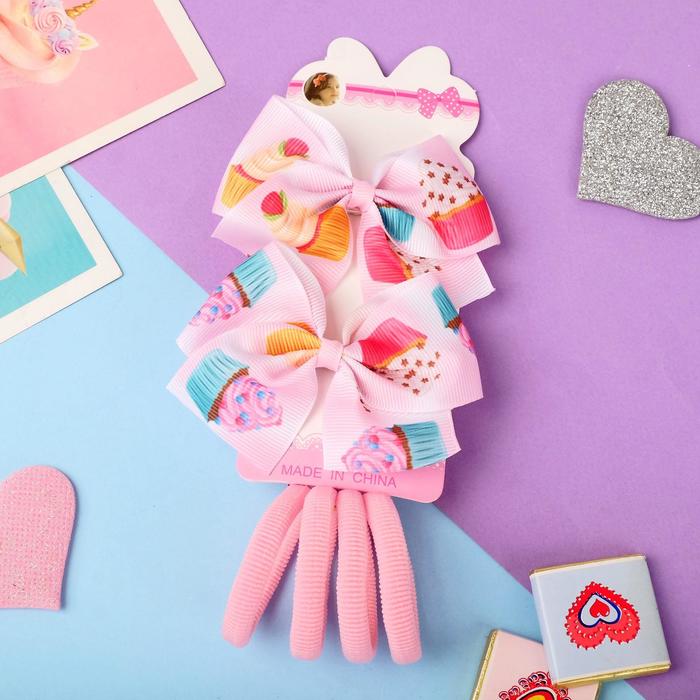 Набор для волос "Марта" (4 резинки, 2 зажима) пироженки, розовый
Набор для волос "Марта" (4 резинки, 2 зажима) пироженки, розовый