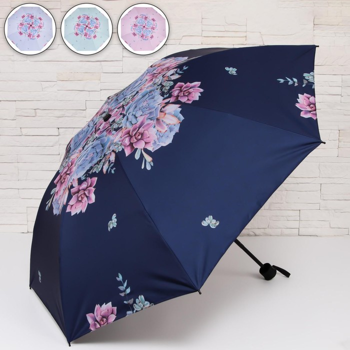 Зонт механический «Flowers», 4 сложения, 8 спиц, R = 49 см, цвет МИКС 
Зонт механический «Flowers», 4 сложения, 8 спиц, R = 49 см, цвет МИКС