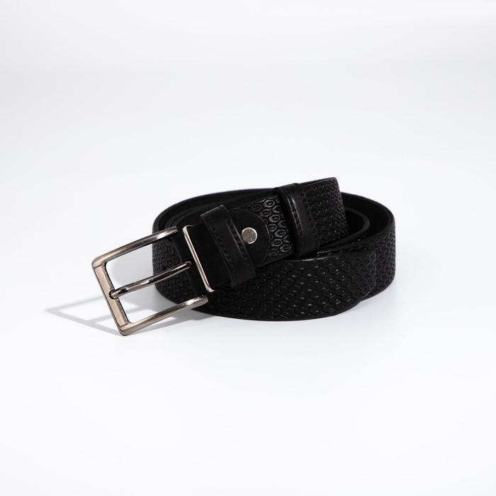 Ремень мужской, ширина 3,5 см, винт, пряжка металл, цвет чёрный
Ремень мужской, ширина 3,5 см, винт, пряжка металл, цвет чёрный