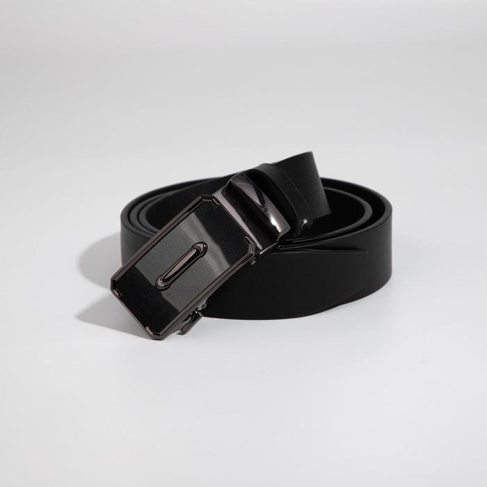 Ремень мужской, ширина 3,5 см, винт, пряжка металл, цвет чёрный 
Ремень мужской, ширина 3,5 см, винт, пряжка металл, цвет чёрный