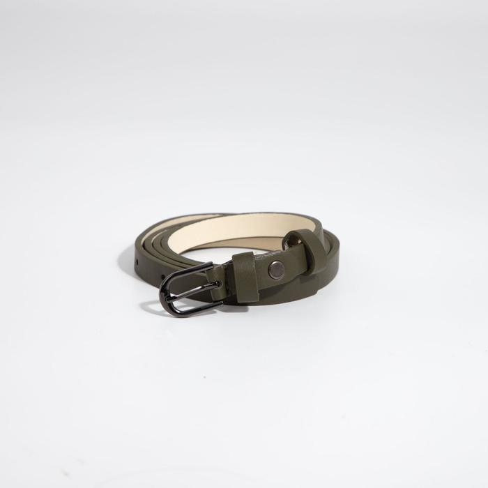 Ремень женский, ширина 1,4 см, винт, пряжка тёмный металл, цвет хаки
Ремень женский, ширина 1,4 см, винт, пряжка тёмный металл, цвет хаки