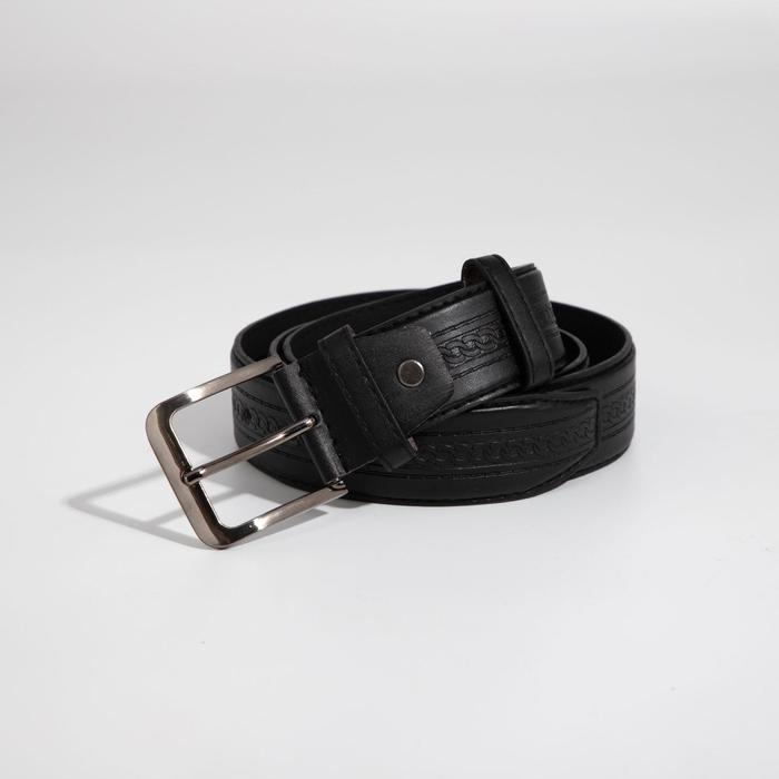 Ремень мужской, ширина 3,8 см, винт, пряжка металл, цвет чёрный
Ремень мужской, ширина 3,8 см, винт, пряжка металл, цвет чёрный