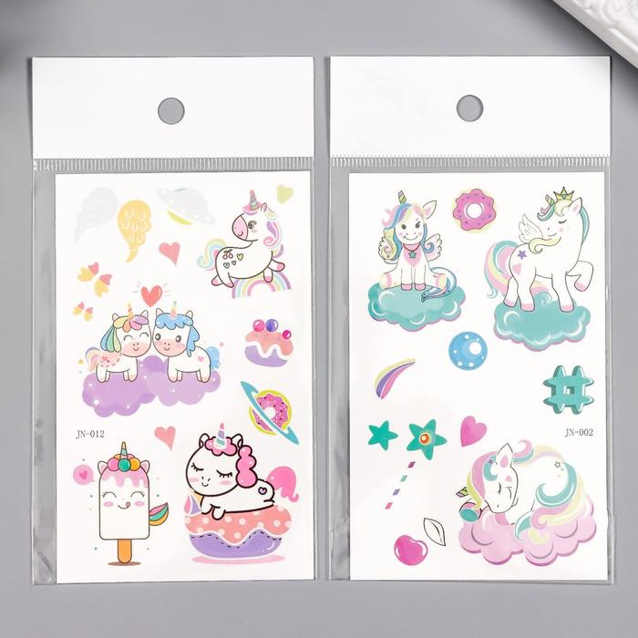 Татуировка на тело светящаяся "Единорожки" МИКС 12х7,5 см
Татуировка на тело светящаяся "Единорожки" МИКС 12х7,5 см