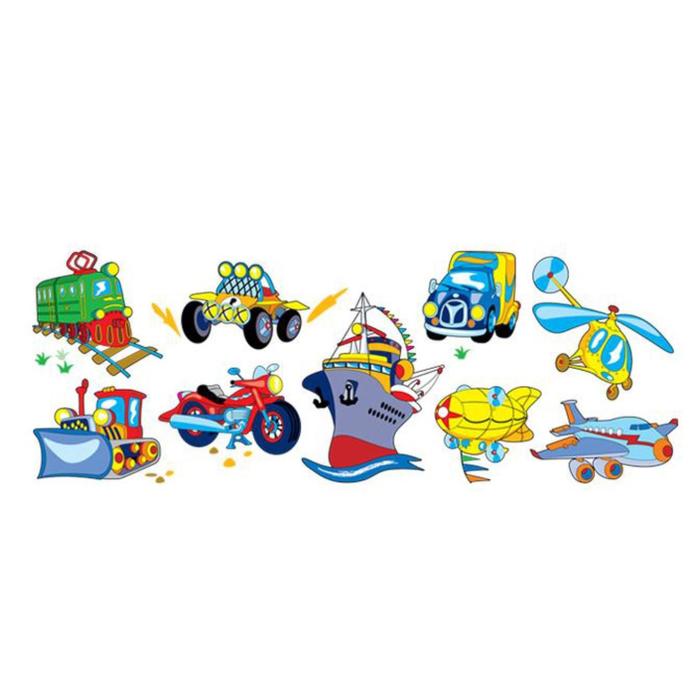 Наклейка пластик интерьерная цветная "Транспорт для малышей" 21х58 см
Наклейка пластик интерьерная цветная "Транспорт для малышей" 21х58 см