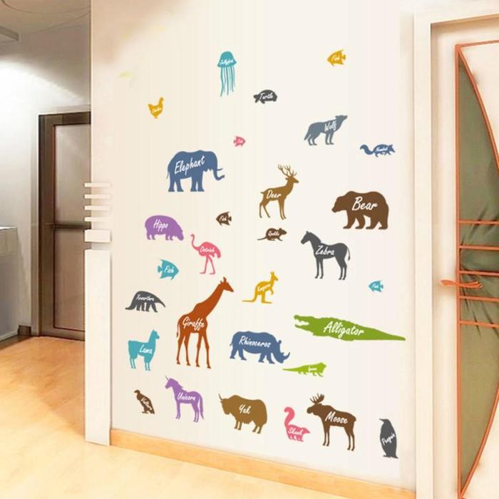 Наклейка пластик интерьерная цветная "Изучаем животных" 50х70 см
Наклейка пластик интерьерная цветная "Изучаем животных" 50х70 см