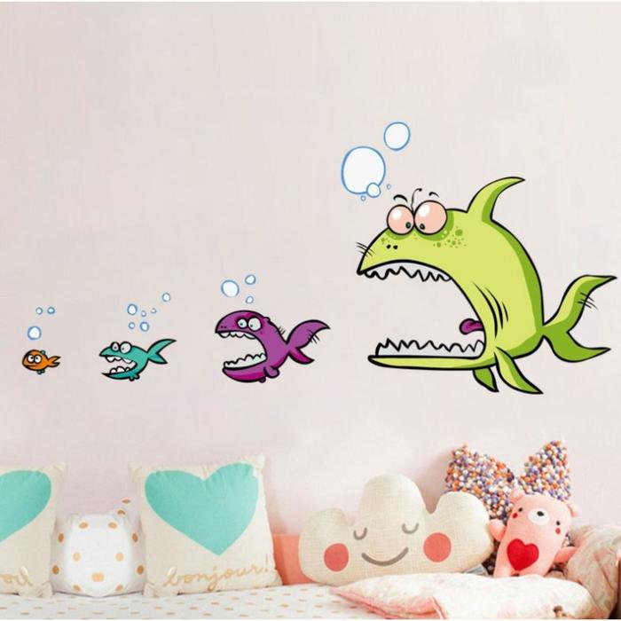 Наклейка пластик интерьерная цветная "Пищевая цепь - рыбки" 40х60 см
Наклейка пластик интерьерная цветная "Пищевая цепь - рыбки" 40х60 см