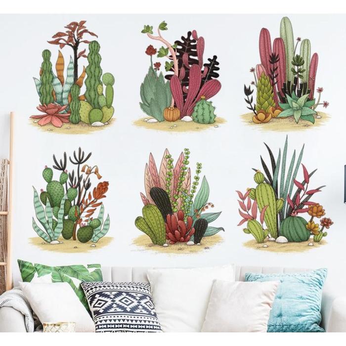 Наклейка пластик интерьерная цветная "Суккуленты в пустыне" 60х90 см
Наклейка пластик интерьерная цветная "Суккуленты в пустыне" 60х90 см