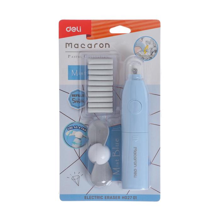 Ластик электрический, с вентилятором Deli Macaron, МИКС
Ластик электрический, с вентилятором Deli Macaron, МИКС