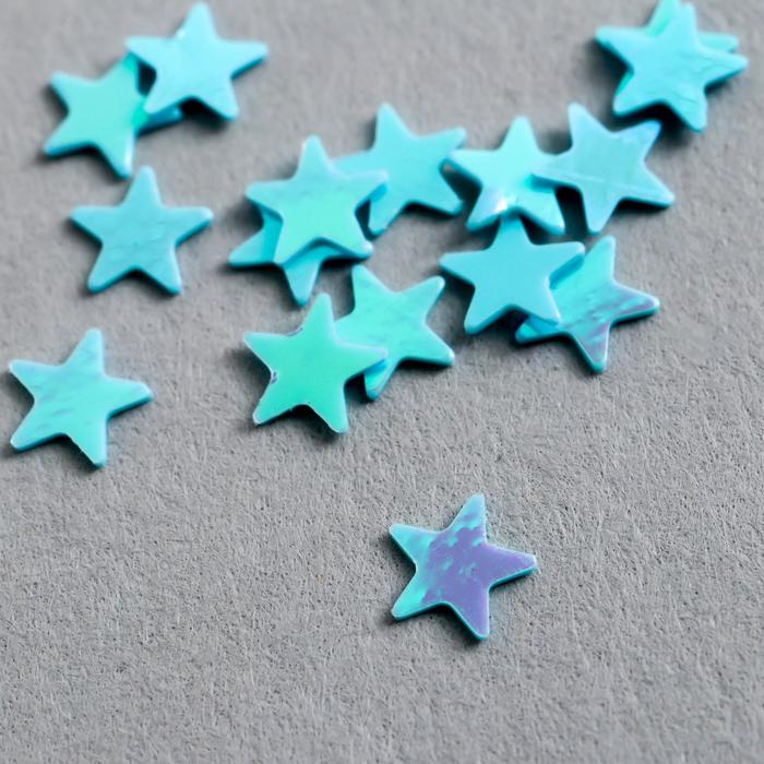 Набор пайеток "Звёздочки" бирюзовый
Набор пайеток "Звёздочки" бирюзовый