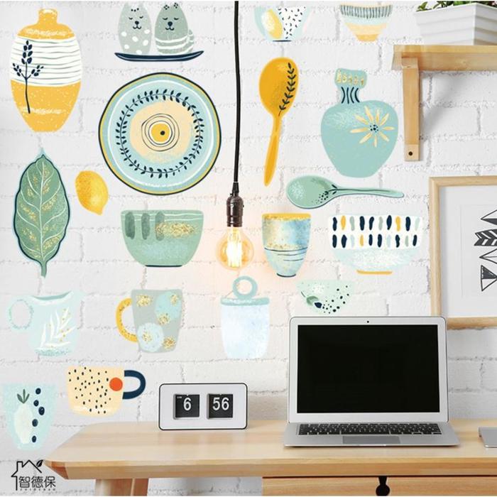 Наклейка пластик интерьерная цветная "Посуда в зелёных тонах" 33х48 см
Наклейка пластик интерьерная цветная "Посуда в зелёных тонах" 33х48 см