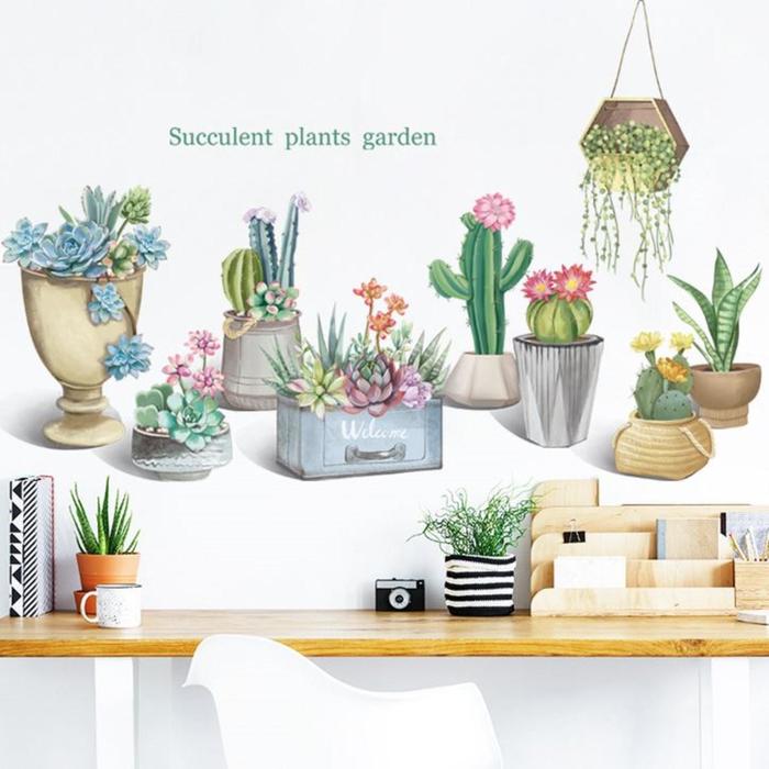 Наклейка пластик интерьерная цветная "Кактусы в горшочках" 60х90 см
Наклейка пластик интерьерная цветная "Кактусы в горшочках" 60х90 см