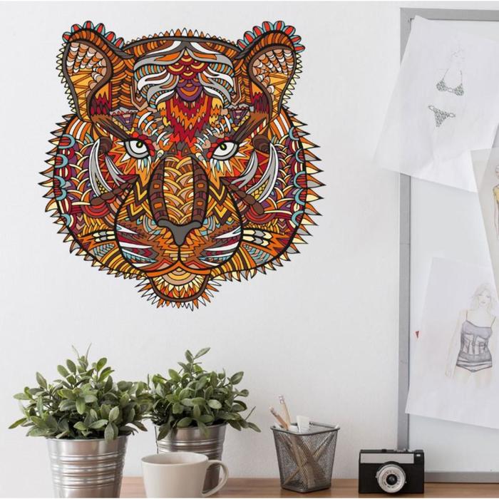 Наклейка пластик интерьерная цветная пазл "Тигр" 30х30 см
Наклейка пластик интерьерная цветная пазл "Тигр" 30х30 см