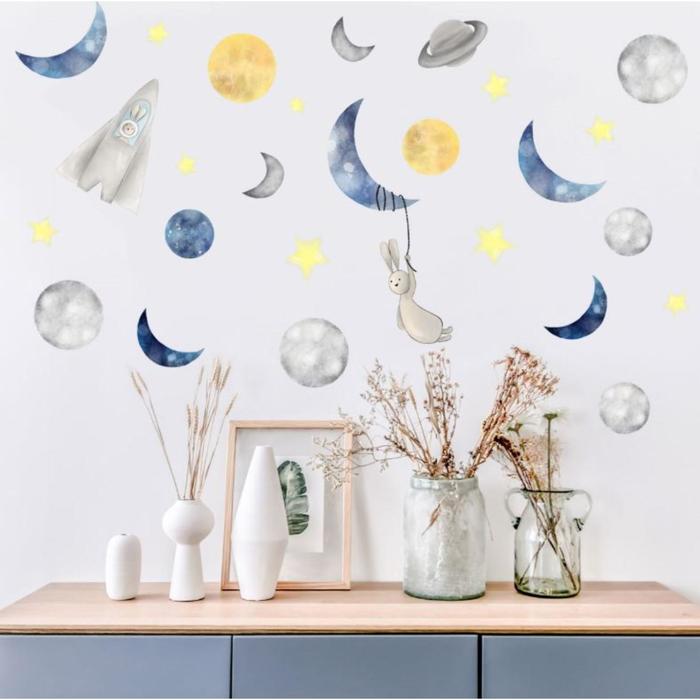 Наклейка пластик интерьерная цветная "Зайка во вселенной" 30х45 см набор 2 листа
Наклейка пластик интерьерная цветная "Зайка во вселенной" 30х45 см набор 2 листа